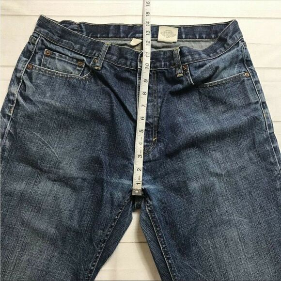 Banana Republic Mens Blue Denim 100 % Cotton Pockets Straight Leg Jeans Size 34 - Picture 8 of 11